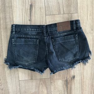 One Teaspoon Black Denim Shorts